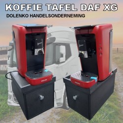 Koffietafel DAF XG - XG+ met handige opberg lade voor Senseo Original