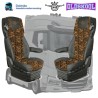 Seat covers suitable for DAF XG - XG+ - NG with Danish Plush center piece.