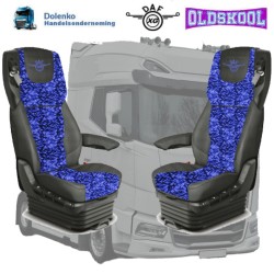 Seat covers suitable for DAF XG - XG+ - NG with Danish Plush center piece.