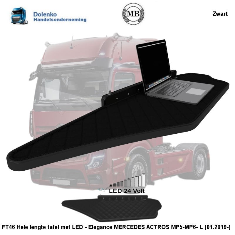 Mercedes Actros  (MP5 - MP6 - L) Volle Breite Tisch Elegance Serie FT46