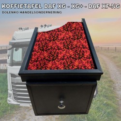 COFFEE TABLE DAF XG - XG+ DAF XF NG WITH CONVENIENT STORAGE DRAWER COVERED WITH DANISH PLUSH