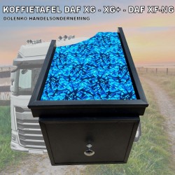 COFFEE TABLE DAF XG - XG+ DAF XF NG WITH CONVENIENT STORAGE DRAWER COVERED WITH DANISH PLUSH