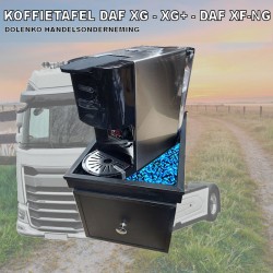 COFFEE TABLE DAF XG - XG+ DAF XF NG WITH CONVENIENT STORAGE DRAWER COVERED WITH DANISH PLUSH