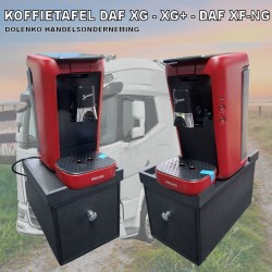 Kaffee Tisch für DAF XG - XG+ DAF XF NG Modelle mit praktischer Schublade für Senseo Original