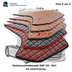 AUSVERKAUF: Armaturenbrettmatten-Set – Öko-Leder, DAF XG – XG+