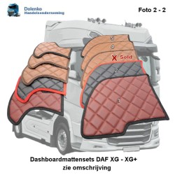 AUSVERKAUF: Armaturenbrettmatten-Set – Öko-Leder, DAF XG – XG+