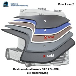 CLEARANCE Dashboard Mat Set - ECO Leather, DAF XG - XG+
