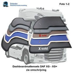 AUSVERKAUF: Armaturenbrettmatten-Set – Öko-Leder, DAF XG – XG+