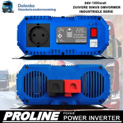 LKW UMWANDLER 24V AC / 220V DC 1800W REINE SINUS + KOSTENLOSE HEISSLUFTFRITTEUSE