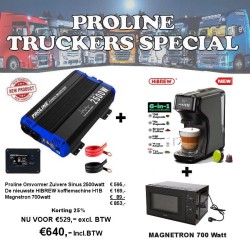 Truckers Special 2023 omvormer + Senseo + Magnetron