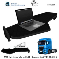 Long truck table with LED - Elegance, MAN TGX (03.2021-) FT38