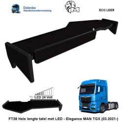 Hele lengte tafel met LED - Elegance, Passend voor MAN TGX (03.2021-) FT38