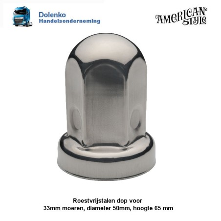 Wielmoerafdekkingen, 33 Mm Puntige Wielmoerkappen ABS Chrome