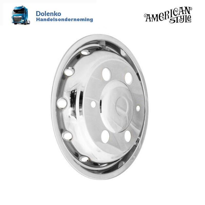 Complete set of wheel shells stainless steel, Iveco Daily (2006 ...