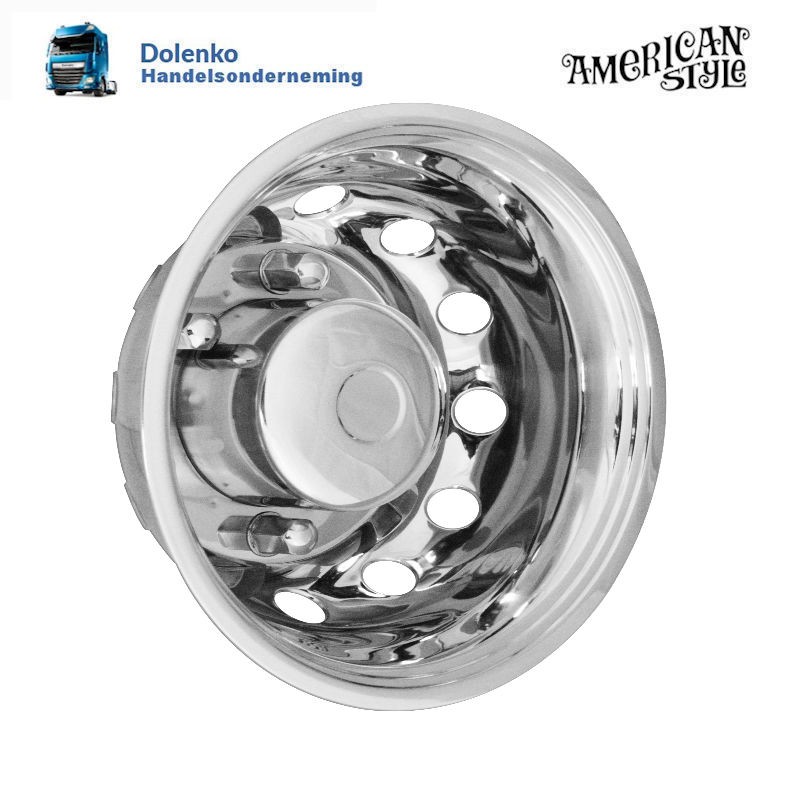 Complete set of wheel shells stainless steel, Iveco Daily (2006 ...