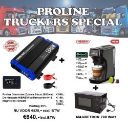 Truckers Special 2023 omvormer + Senseo + Magnetron