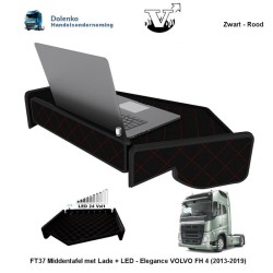2e Kans VOLVO FH 4 (2013-2019) Midden tafel met Lade + LED - Elegance-FT37
