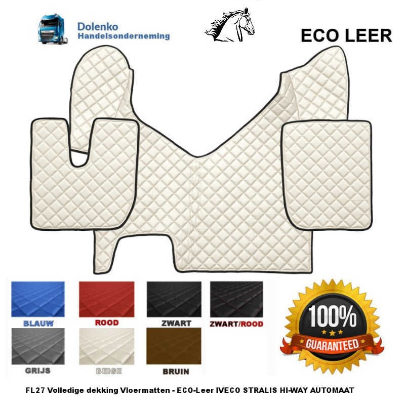 IVECO STRALIS HI-WAY - (01-2013-12-2016) AUTOMATIC GEARBOX TUNNELCOVER EN FLOOR MATS FL27-SM27