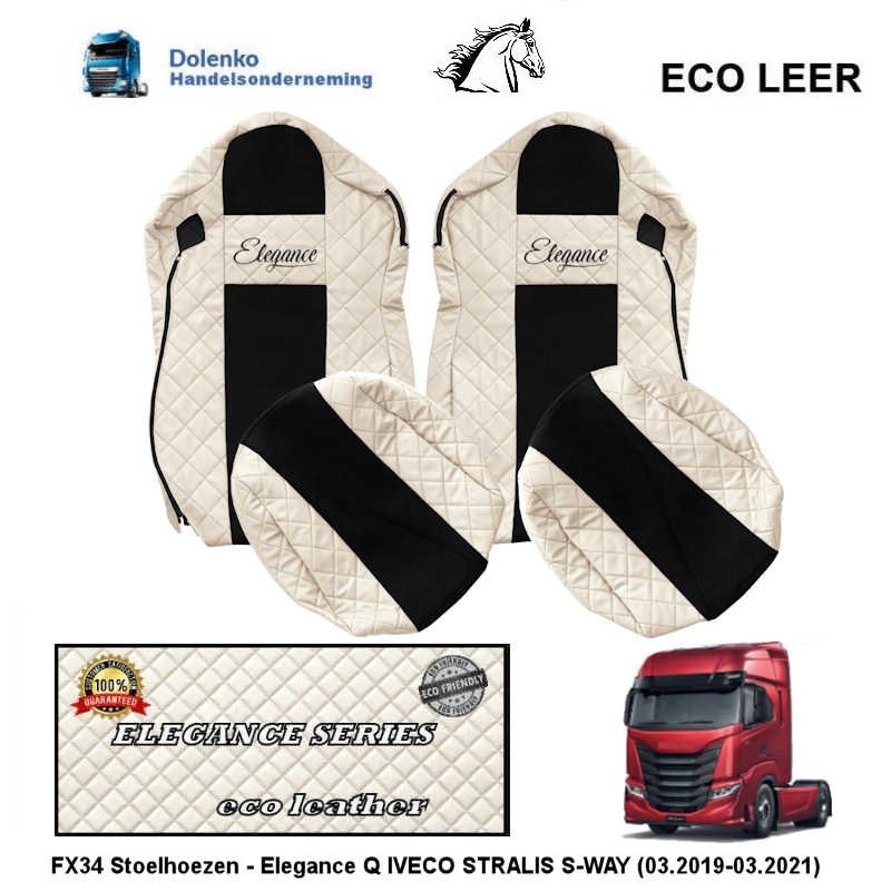 IVECO STRALIS S-WAY ECO LEDER - STOELHOEZEN - ELEGANCE,  (03.2019-03.2021) FX34-UX34