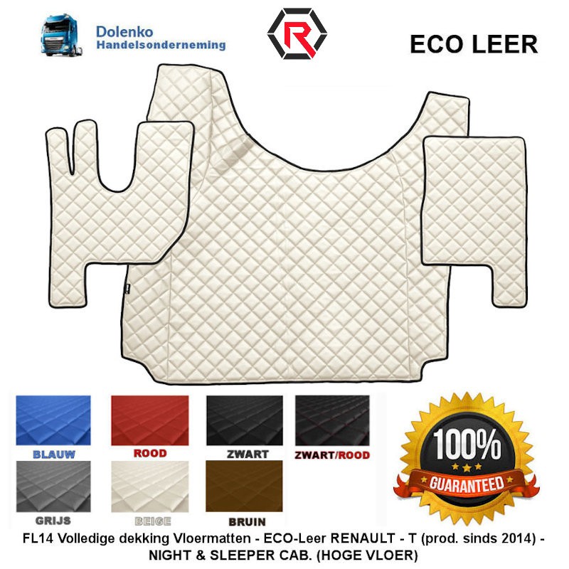 RENAULT T (01.2014-04.2021) Hoge Vloer Tunnelhoes en Vloermatten FL14-SM14