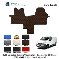 OPEL VIVARO II (2014-) 1+1 ECO LEER VLOERMATTEN GL03-KL03