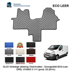 OPEL VIVARO II (2014-) 1+1 ECO LEER VLOERMATTEN GL03-KL03