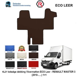 RENAULT MASTER 3 - OPEL MOVANO - NISSAN NV400 LUXE ECO LEER VLOERMATTEN (2010-.....) GL21-KL21