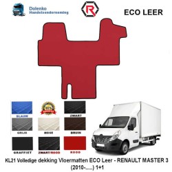 RENAULT MASTER 3 - OPEL MOVANO - NISSAN NV400 LUXE ECO LEER VLOERMATTEN (2010-.....) GL21-KL21