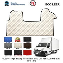 RENAULT MASTER 3 - OPEL MOVANO - NISSAN NV400 LUXE ECO LEER VLOERMATTEN (2010-.....) GL02-KL02