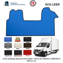 RENAULT MASTER 3 - OPEL MOVANO - NISSAN NV400 LUXE ECO LEER VLOERMATTEN (2010-.....) GL02-KL02