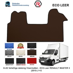 RENAULT MASTER 3 - OPEL MOVANO - NISSAN NV400 LUXE ECO LEER VLOERMATTEN (2010-.....) GL02-KL02