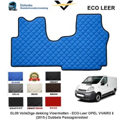 OPEL VIVARO II (2014-) 1+2 ECO LEATHER FLOOR MATS GL09-KL09