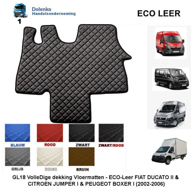 ECO LEATHER FLOOR MATS COMMERCIAL VEHICLES AND BELOW 7,5T. TRUCKS