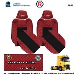 RENAULT T - Verstelbare Hoofdsteunen - ECO LEDER - STOELHOEZEN - ELEGANCE, PROD. SINDS 2014 FX19-UX19