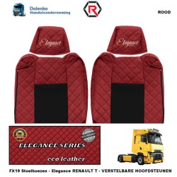 RENAULT T - Verstelbare Hoofdsteunen - ECO LEDER - STOELHOEZEN - ELEGANCE, PROD. SINDS 2014 FX19-UX19