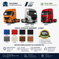 Volledige dekking Eco leer tunnelhoezen en vloermatten geschikt voor Iveco