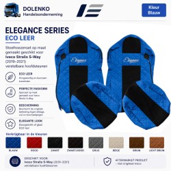 ECO LEDER - STOELHOEZEN - ELEGANCE, GESCHIKT VOOR IVECO STRALIS HI-WAY PROD