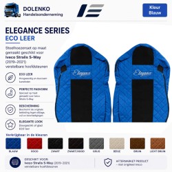 ECO LEDER - STOELHOEZEN - ELEGANCE, GESCHIKT VOOR IVECO STRALIS HI-WAY PROD