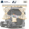 XW01 RAAM GORDIJNEN SETS GESCHIKT VOOR IVECO STRALIS & HI-WAY & STRALIS HP & S-WAY