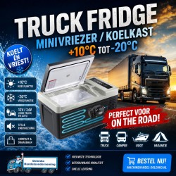 Portable Mini Vriezer / Koelkast +10 / -20 graden 12volt - 24volt -220volt
