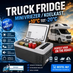 Portable Mini Gefrierschrank / Kühlschrank + 10 ° / -20 ° 12volt - 24volt - 220volt