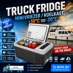 Portable MODEL Mini Freezer / Refrigerator + 10 ° / -20 ° - 12volt - 24volt - 220volt