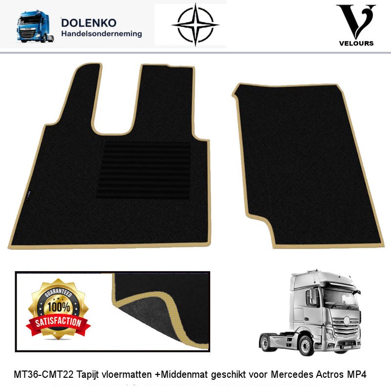 CARPET FLOOR MATS SET SUITABLE FOR MERCEDES ACTROS MP4-MP5