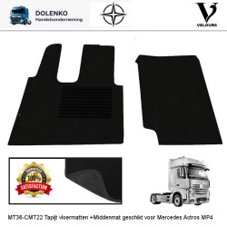 TAPIJT VLOERMATTEN SET GESCHIKT VOOR MERCEDES ACTROS MP4-MP5