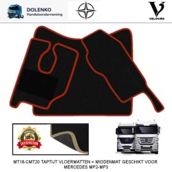 CMT20-MT18 TAPIJT VLOERMATTEN + MIDDENMAT GESCHIKT VOOR MERCEDES ACTROS MP2-MP3