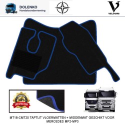 CMT20-MT18  TEPPICHBODENMATTEN + MITTELMATTE GEEIGNET FÜR MERCEDES ACTROS MP2-MP3