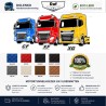 TUNNELABDECKUNGEN UND FUSSMATTEN GEEIGNET FÜR DAF TRUCKS
