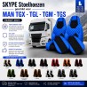 Skype, Sitzbezüge, geeignet für MAN TGX TGL TGM TGS (03.2021-)  Sicherheitsgurt Fahrer im Sitz