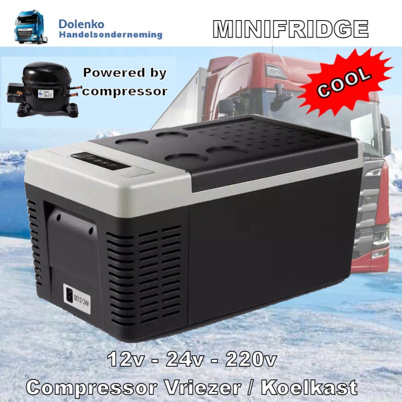 Portable Mini Gefrierschrank / Kühlschrank + 10 ° / -20 ° 12volt - 24volt - 220volt