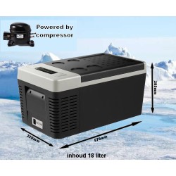 Portable Mini Gefrierschrank / Kühlschrank + 10 ° / -20 ° 12volt - 24volt - 220volt